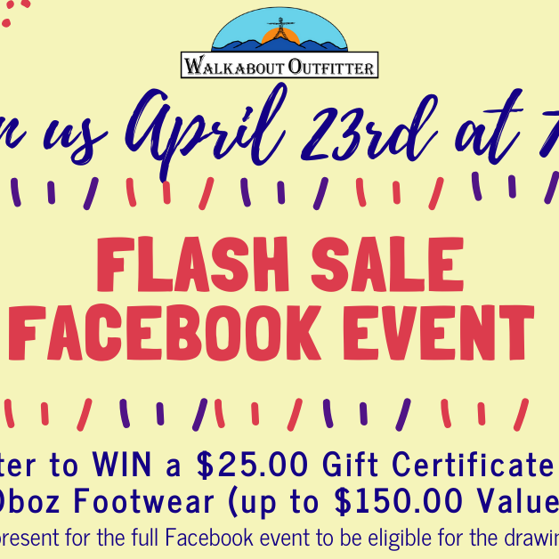 Facebook LIVE Flash Sale Event - April 23 @ 7pm