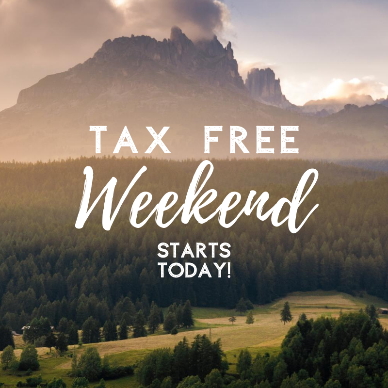 Tax Free Weekend August 7th through 9th — Walkabout Outfitter