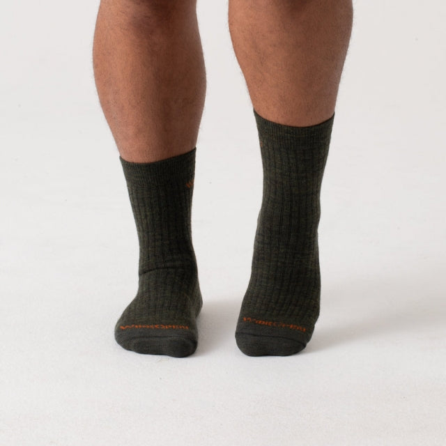 Men's Solid Cushioned Micro Crew Socks