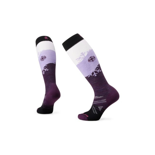 Women's Ski Snowpocalypse Pattern Over The Calf Socks