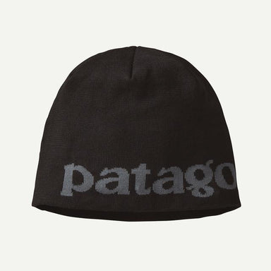 Patagonia Beanie Hat Logo Belwe: Black