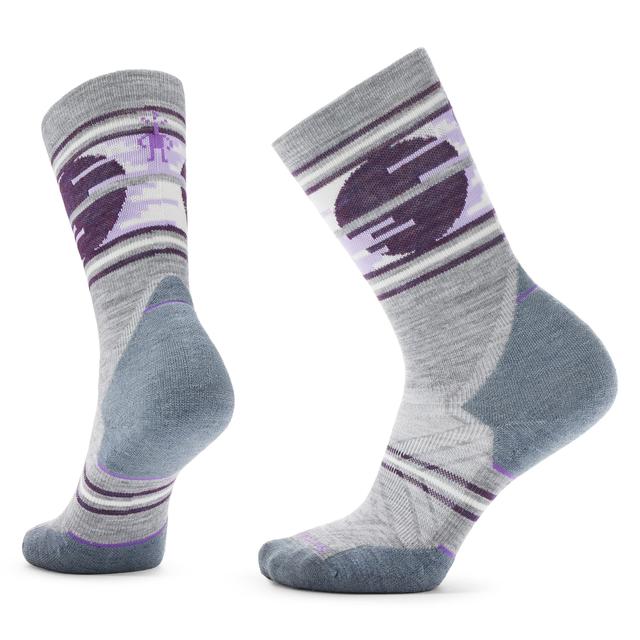 Women's Trail Run Targeted Cushion Sunset Trail Crew Socks